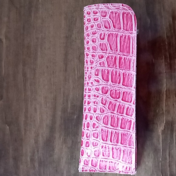 Foster Grant Red Design Reading Glasses w Pink Animal Print Case & Cloth - Picture 7 of 7